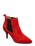 Shoe The Bear Agnete Chelsea S Shoes Boots Ankle Boot - Heel Röd [Color: RED ][Sex: Women ][Sizes: 38,40 ]