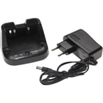 Chargeur Talkie Walkie compatible avec Icom IC-F3001, IC-F3002, IC-F3003 (chargeur, cordon secteur) - Vhbw