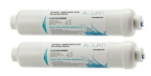 2 x Aquati Fridge Water Filters Compatible with Samsung DA29-10105J, HAFEX/E