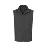 Stedman Active Fleece Vest For Men Grå polyester Large Herre