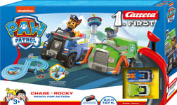 Carrera First Set - Paw Patrol : Ready Pour Action - Mt. 2,4 With Spinners