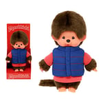 Bandai - Monchhichi - Peluche Monchhichi Doudoune - Peluche Iconique des années 80 - Peluche Toute Douce 20 cm pour Enfants et Adultes - SE233878