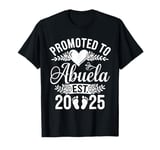 Promoted to Abuela 2025 Mothers Day First Time Mom Pregnancy T-Shirt