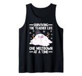 Surviving The Teacher Life One Meltdown At A Time Tank Top