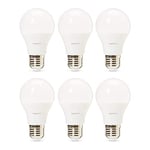 Amazon Basics Professional Lot de 6 ampoules LED Culot Edison à vis E27 Équivalent 40W Blanc chaud, 5.5 W, Intensité non variable