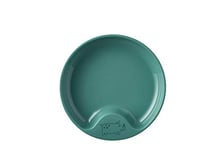 Mepal - Assiette d'auto-alimentation pour bébé Mio - Assiette d'apprentissage pour enfants - Assiette sans BPA pour tout-petit - Vaisselle pour enfants – Deep turquoise