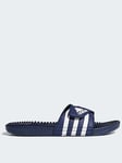 adidas Adissage Slides, Black/White, Size 9, Men