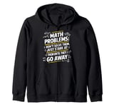 Funny Math Teacher Mathematician Subject Mathematics Joke Zip Hoodie