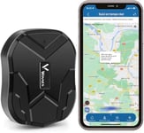 Traceur GPS Voiture Winnes TK905 Tracker sans Abonnement Localisateurs d'Objets Magnétique Étanche Antivol pour Voiture Moto Valise avec Batterie Rechargeable 5000mAh,Carte SIM Requise