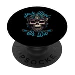 Patin de hockey sur glace squelette dur ou Die Squelette Sports PopSockets PopGrip Interchangeable