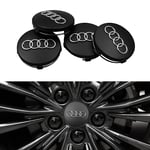 4-pack - Audi Centrumkåpor / Hjulnav Emblem - Bil 61 60 mm