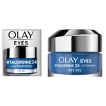 Olay Eyes | Hyaluronic 24+ Vitamin B5 | Eye Gel Cream | Fragrance Free | 15ml