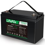 12V 100AH Lithium Battery 4000+ Deep Cycle LiFePO4 BMS For Solar Kit RV 12.8V