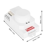 Smart 5.8Ghz Microwave Radar Sensor Dial Adjustable Light Dip-Switch Indoor Kit