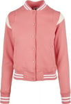 Urban Classics Rosa baseball jacka dam (XS,palepink/whitesand)