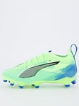 Puma Junior Ultra 5 Pro Firm Ground Football Boot- Blue, Blue, Size 13