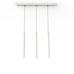 LUMICOM - STELO TRACK 3X Suspension, LED INTEGREE, 12.6W, 4000K, métal, blanc mat, H.40cm