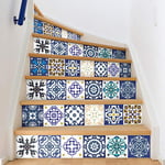 Ambiance Stair Tile Stickers, vinyl, Gelino, 4 Bandes de 15 x 105 cm