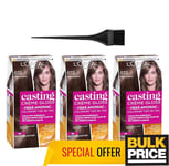 L'Oreal Casting Crème Gloss Cheveux Teinture 613 Moccaccino 3-pack Ammonia-Free