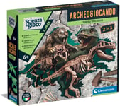 CLEMENTONI Science Et Jeu Lab - Archeogiocando T-Rex Et Smilodon 2 IN 1