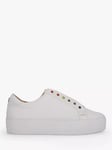 KG Kurt Geiger Lliviah Leather Trainers, White/Multi