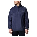 Columbia mens1620191Steens Mountain Half Zip Soft Fleece Jacket Standing Collar Long Sleeves Pullover Sweater - Blue - Medium