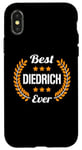 Coque pour iPhone X/XS Best Diedrich Ever Dicton amusant Prénom Diedrich