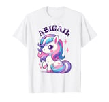 Abigail Cute Unicorn Design for Girls Name Abigail T-Shirt