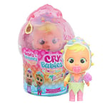 CRY BABIES MAGIC TEARS Tropical Shiny Shells Sandy | Collectible doll that cries Foamy tears with 8 Accessories - Toy for Girls and Boys +3 Years