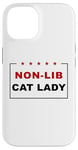 Coque pour iPhone 14 Non-Lib Cat Lady – Funny Anti-Woke USA