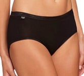 Sloggi Women's Basic+ Midi 3 Pack Brief, Black, 18 UK