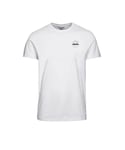 Jack & Jones Mens Short-Sleeved Crew Neck Casual T-Shirt - White Cotton - Size X-Large