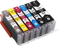 6 Cartouche d'encre Compatible pour Canon 570 XL 571 XL pour Canon PIXMA TS5050 TS6050 MG5750 TS5055 MG6850 TS6051 TS6052