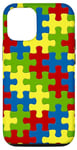 Coque pour iPhone 14 Pro Autism Awareness Puzzle Pieces Case 2