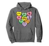 Funny Candy Heart Anti Valentine's Day Sarcastic Love Joke Pullover Hoodie