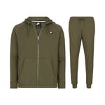 Nike Sportswear Mens Optic Full Zip Tracksuit, Olive Cotton - Size X-Large