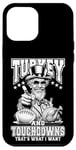 Coque pour iPhone 12 Pro Max Turquie & Touchdowns Ballon de football amusant pour Thanksgiving Uncle Sam