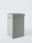 John Lewis ANYDAY Collapsible Laundry Basket, Grey