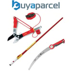 Wolf Garten Telescopic Handle ZMV4 Multi Change RCM Loppers PC370MS Pruning Saw