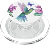 Hummingbird Phone Grip Pop Up Holder Floral Purple Butterfly PopSockets PopGrip for MagSafe