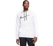 Nike M Nk DRY Hoodie PO Swoosh Sweatshirt - White, 4X-Large