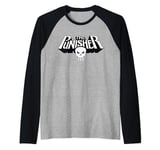 Marvel The Punisher Retro Classic Logo Clean Manche Raglan