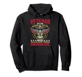 Veteran Don't Think Because My Time Has US Flag Patriotic Pullover Hoodie