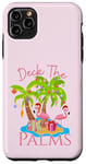 iPhone 11 Pro Max Deck The Palms Trees Christmas Lights Flamingos Coastal Case