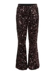 Vero Moda Girl Bella Flared PantBlack Rosegold Sequins