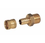 COMAP Raccord PER à glissement - Droit - Diamètre ⌀16x1,5 mm - Mâle fixe 3/8" (12x17) - Pexy pour Tubes PER - 4271