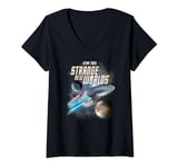 Star Trek Strange New Worlds Enterprise T-Shirt avec Col en V