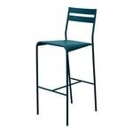 Fermob - Facto Bar Stool Acapulco Blue 21 - Barstolar utomhus - Patrick Jouin - Blå - Metall