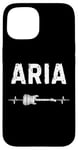 Coque pour iPhone 15 Aria Guitare Battement De Coeur Musique Guitariste