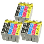 14 Ink Cartridges (set + Bk) For Epson Workforce Wf-2660dwf Wf-2540wf Wf-2510wf